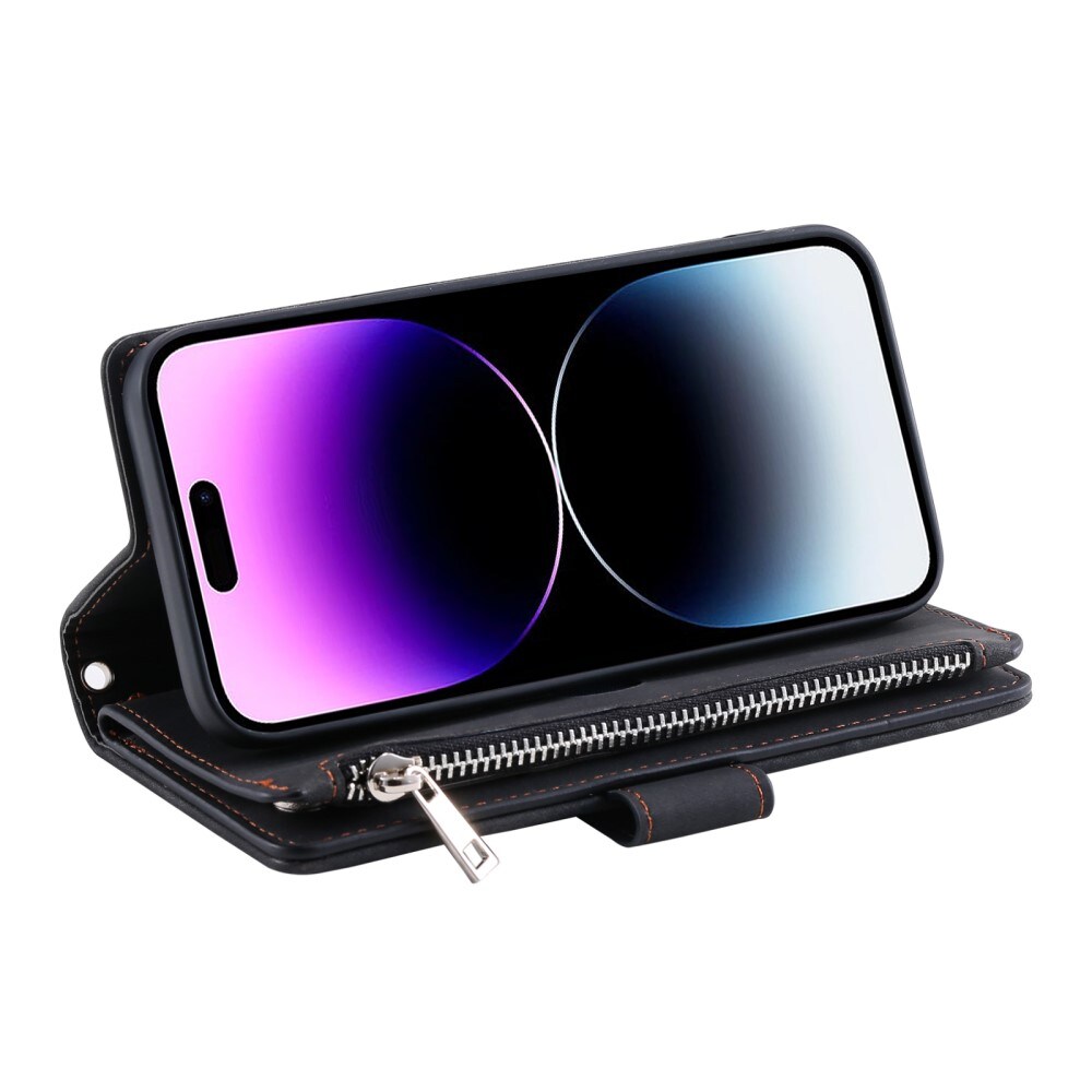 iPhone 16 Pro Max Quiltet pungtaske, Sort