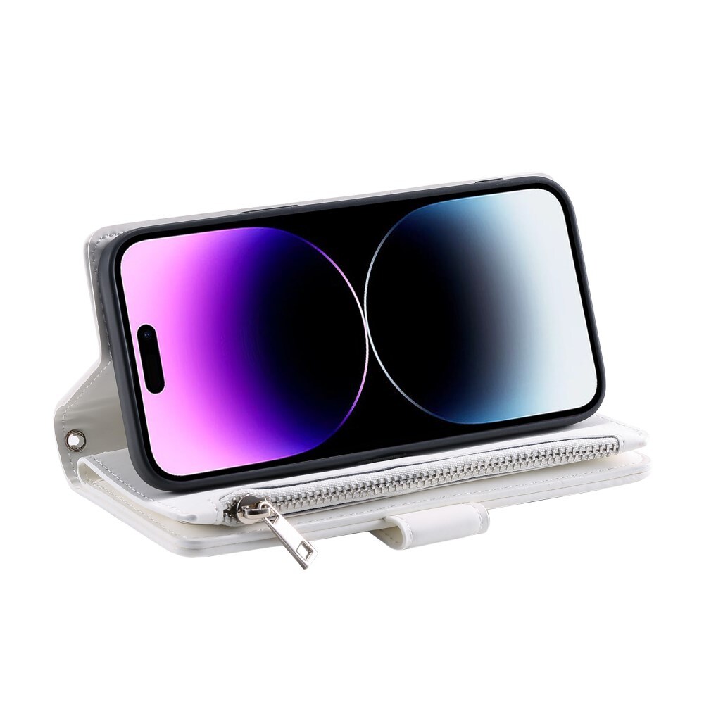 iPhone 16 Pro Max Quiltet pungtaske, Hvid