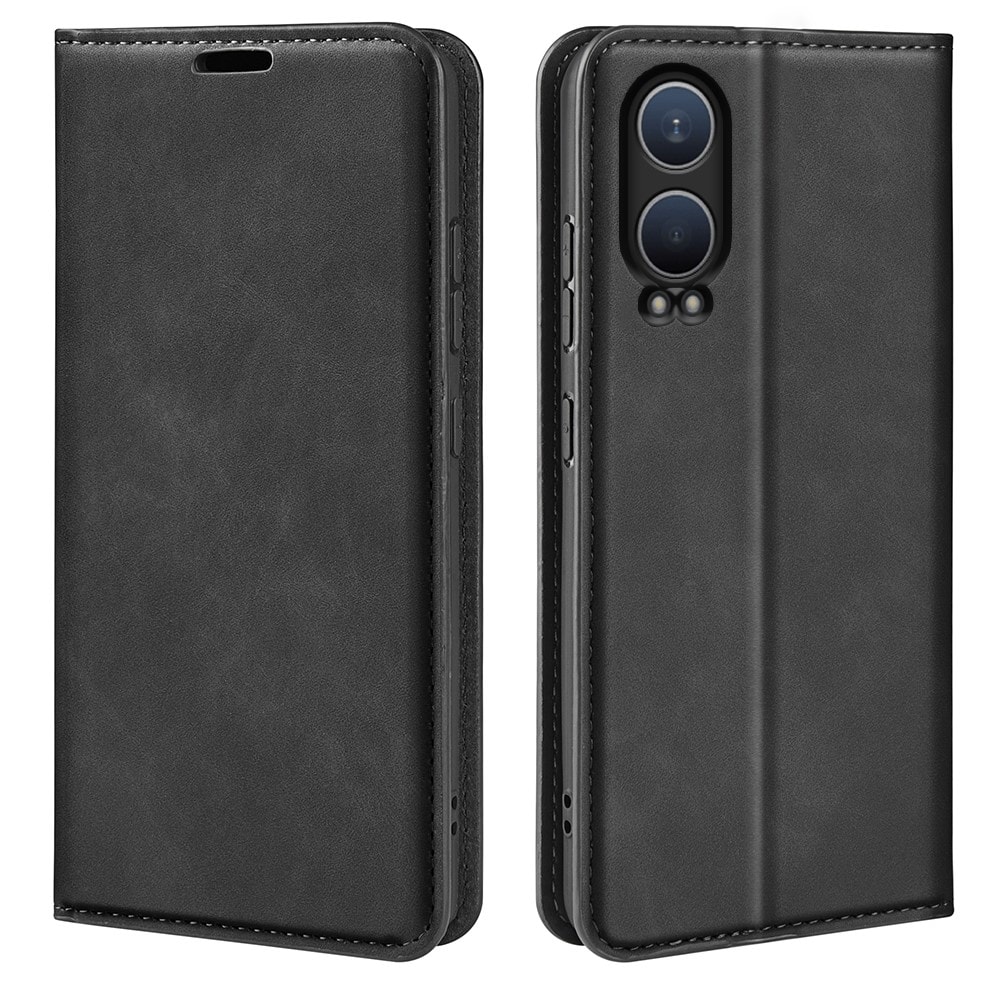  OnePlus Nord CE 4 Lite Slankt etui med kortholder, Sort