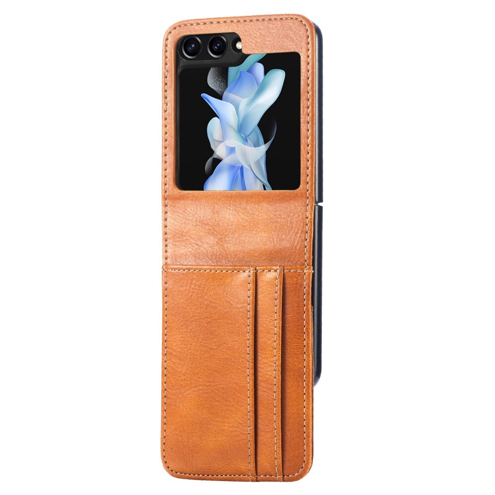 Samsung Galaxy Z Flip 7 FE Enkelt mobiletui, Cognac