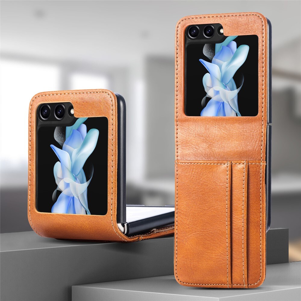 Samsung Galaxy Z Flip 7 FE Enkelt mobiletui, Cognac