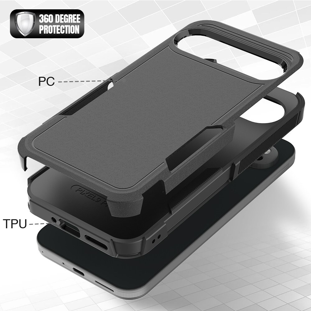 Google Pixel 9 Pro XL Hybridcover Off-road, Sort