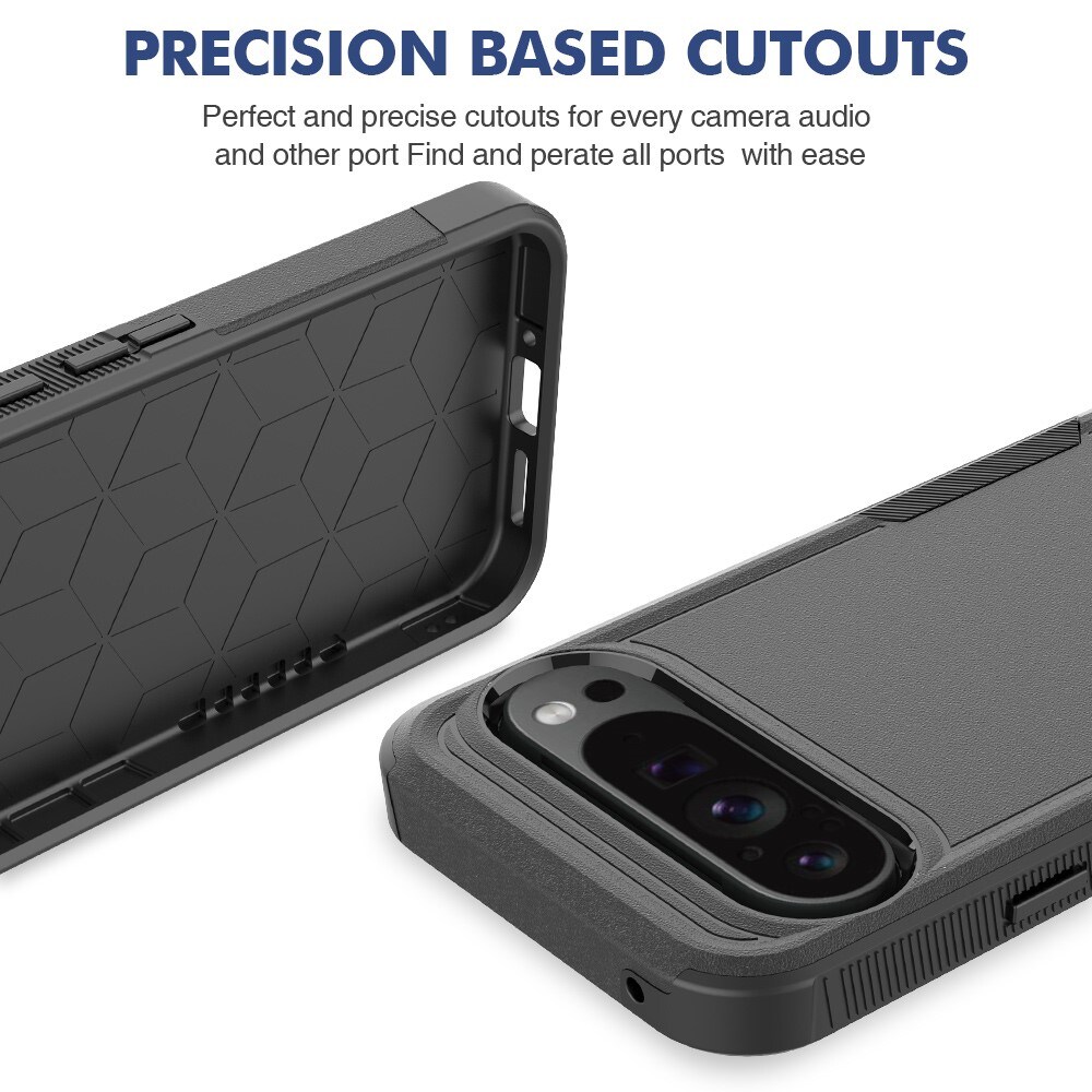 Google Pixel 9 Pro XL Hybridcover Off-road, Sort