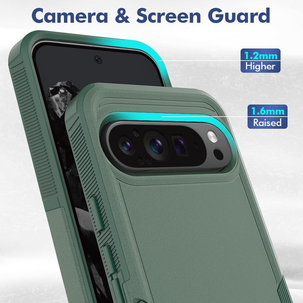Google Pixel 9 Pro XL Hybridcover Off-road, Grøn
