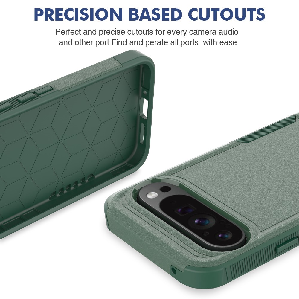 Google Pixel 9 Pro XL Hybridcover Off-road, Grøn
