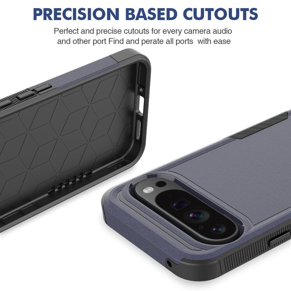 Google Pixel 9 Pro XL Hybridcover Off-road, Mørkeblå