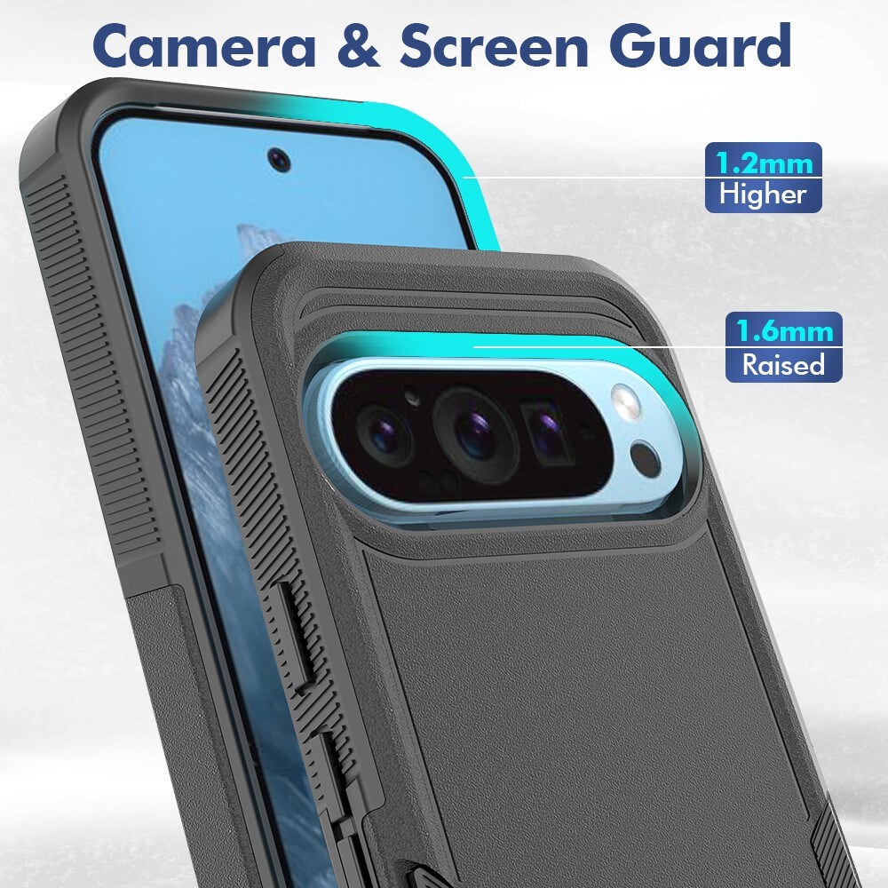 Google Pixel 9 Pro Hybridcover Off-road, Sort