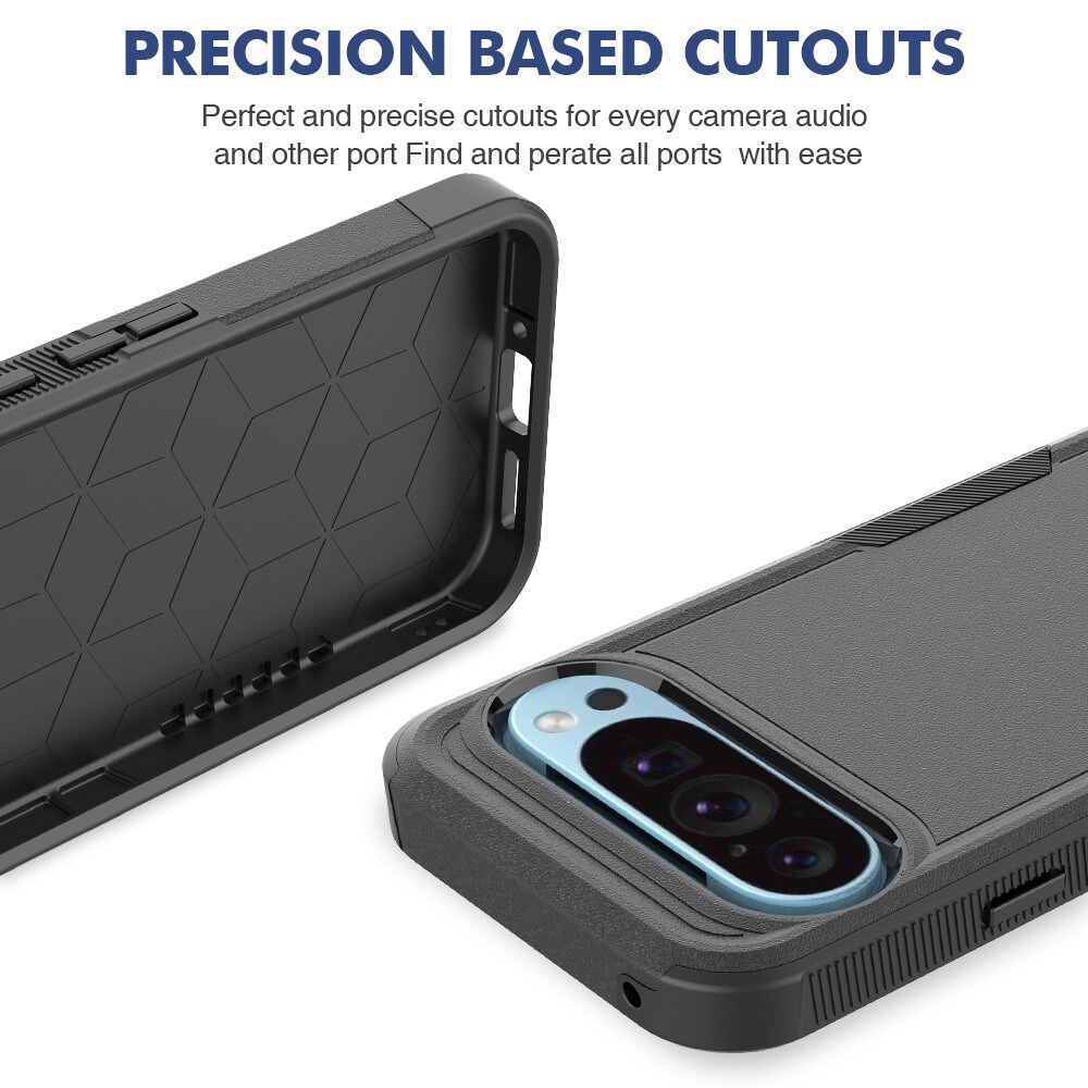 Google Pixel 9 Pro Hybridcover Off-road, Sort