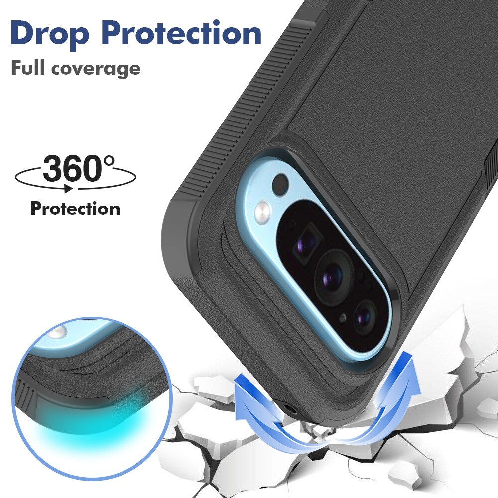 Google Pixel 9 Pro Hybridcover Off-road, Sort