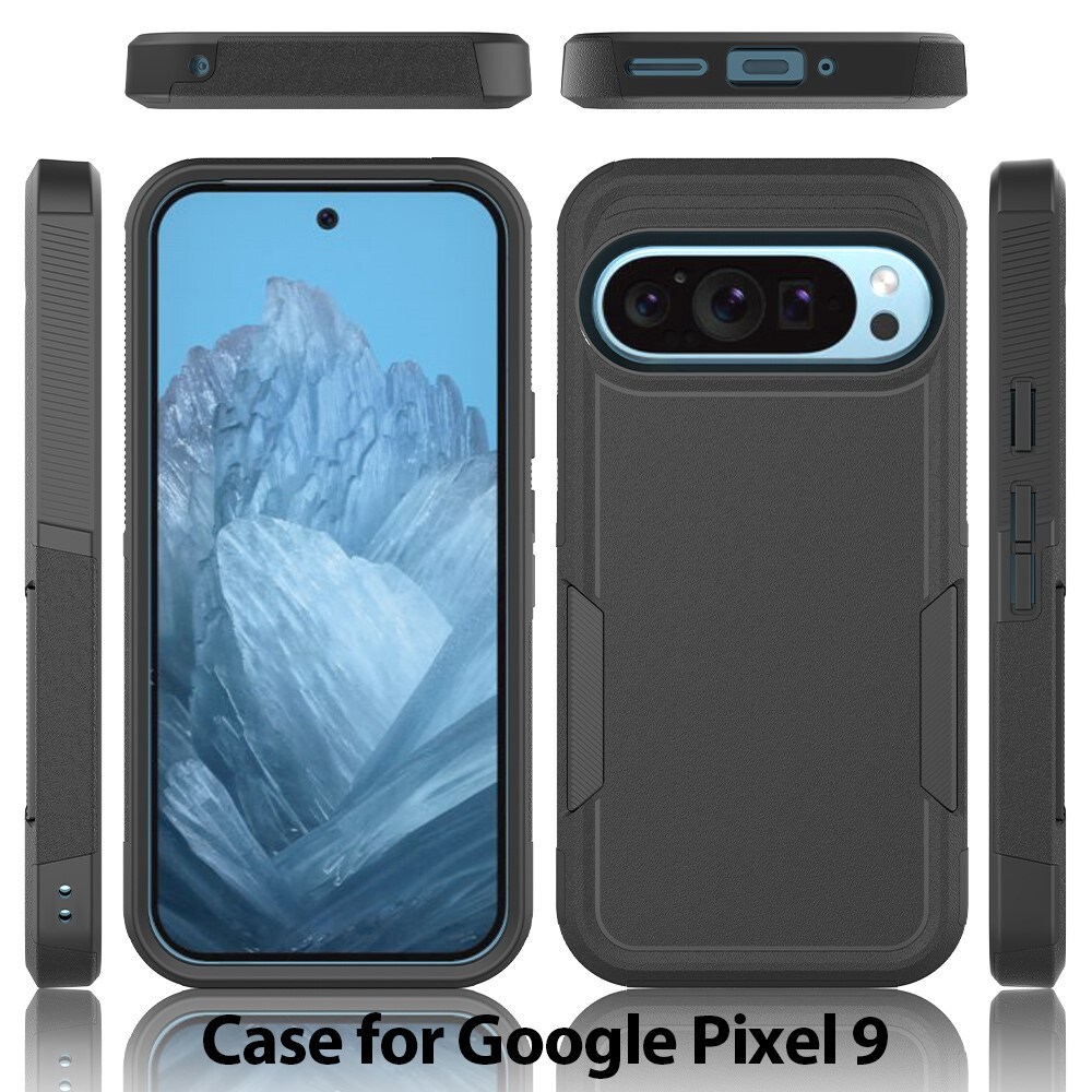 Google Pixel 9 Pro Hybridcover Off-road, Sort