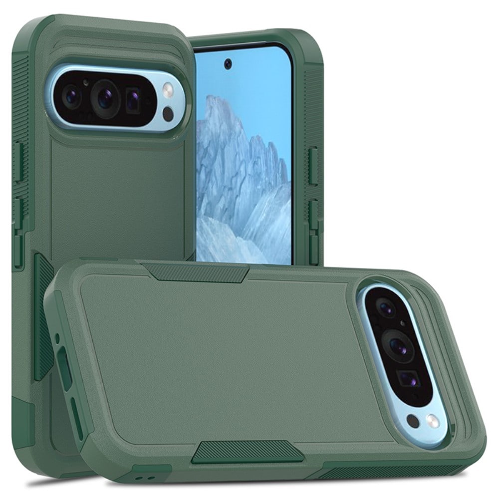 Google Pixel 9 Pro Hybridcover Off-road, Grøn
