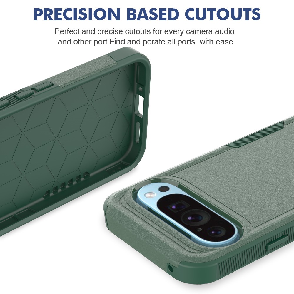 Google Pixel 9 Pro Hybridcover Off-road, Grøn