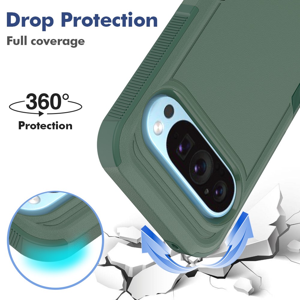Google Pixel 9 Pro Hybridcover Off-road, Grøn