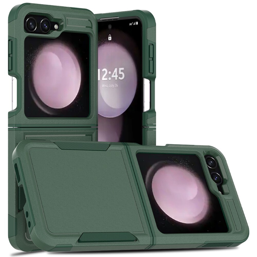 Samsung Galaxy Z Flip 7 Hybridcover Off-road, Grøn