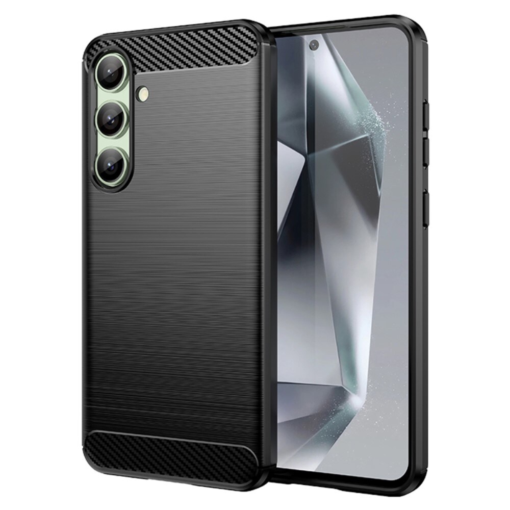 Samsung Galaxy S24 FE TPU-cover Brushed, Sort