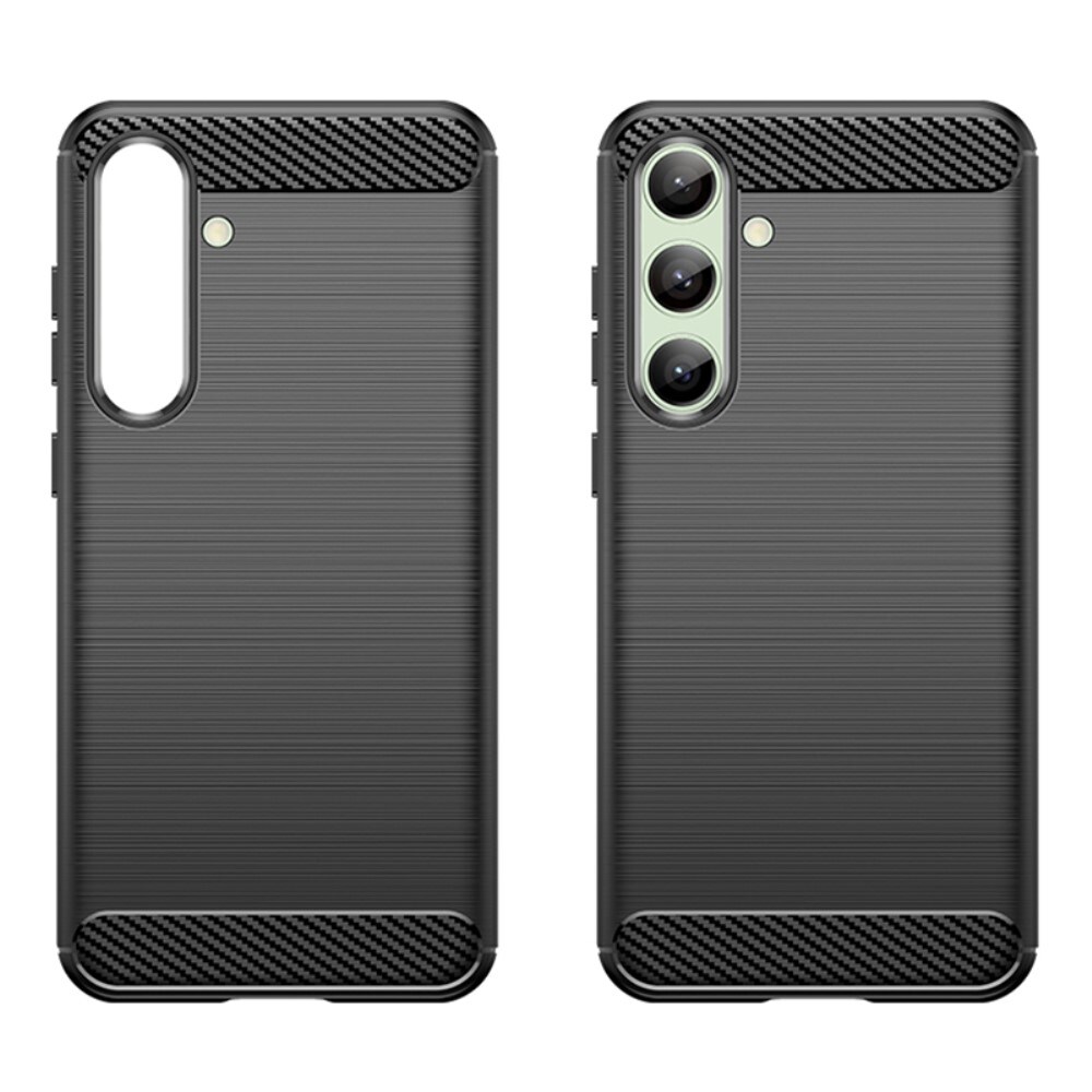 Samsung Galaxy S24 FE TPU-cover Brushed, Sort