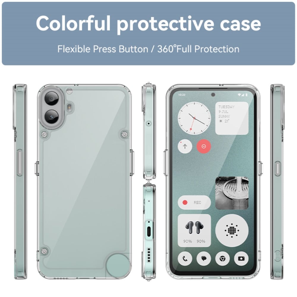 Nothing CMF Phone 1 Crystal Hybrid-cover, Gennemsigtig
