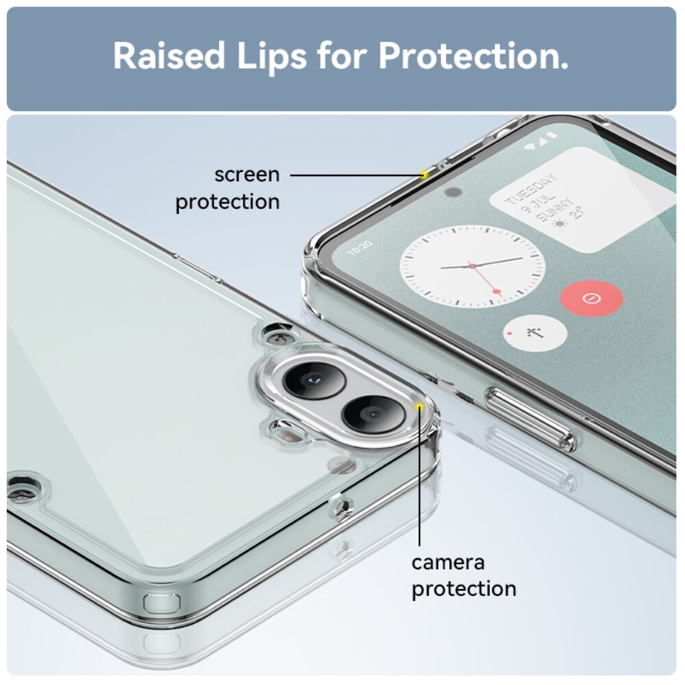 Nothing CMF Phone 1 Crystal Hybrid-cover, Gennemsigtig