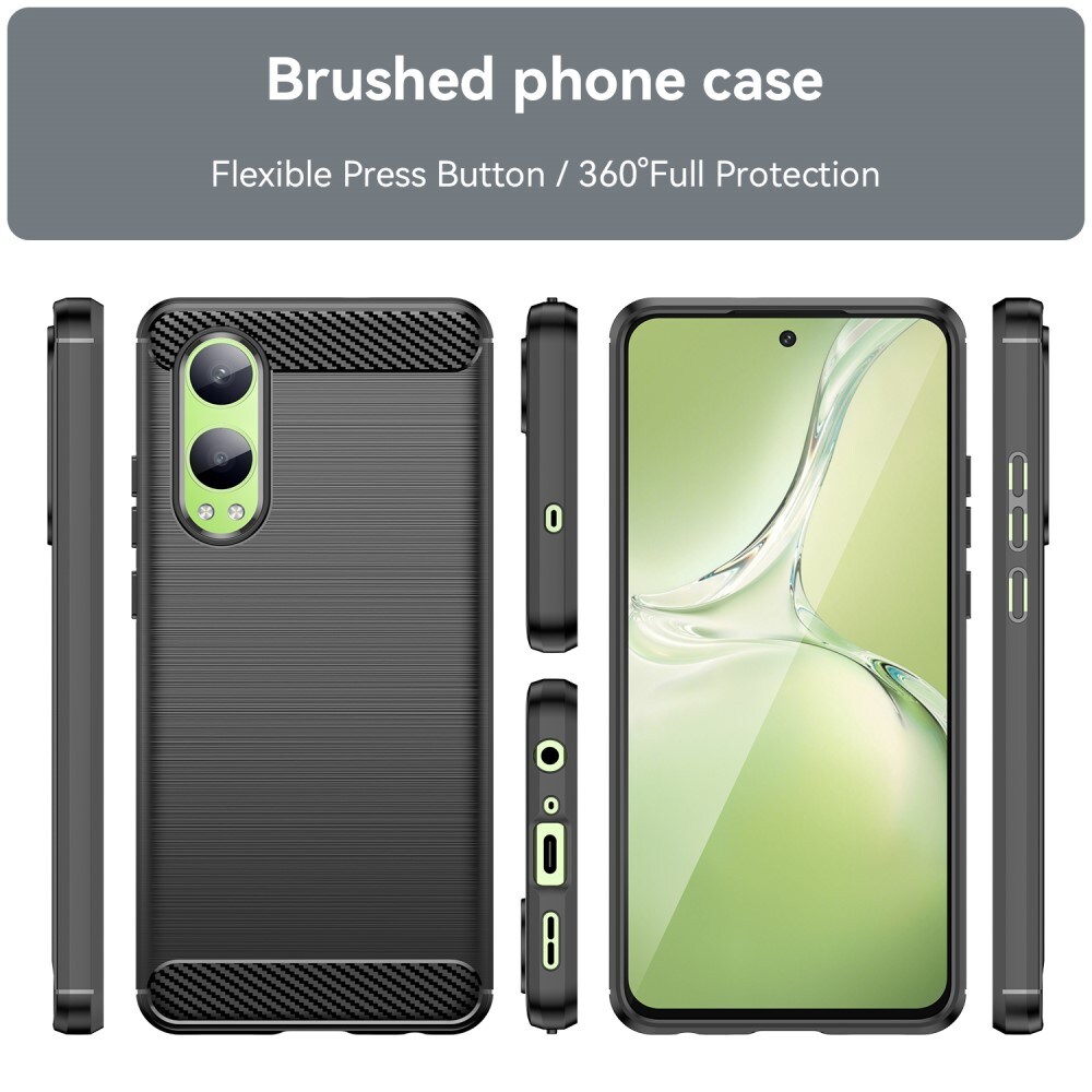  OnePlus Nord CE 4 Lite TPU-cover Brushed, Sort