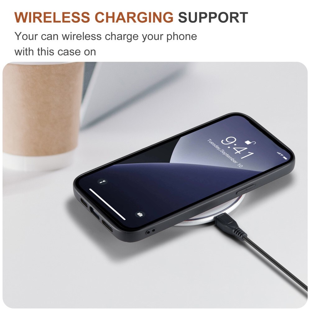 iPhone 16 Pro Max Cover med aftagelig pung, Sort