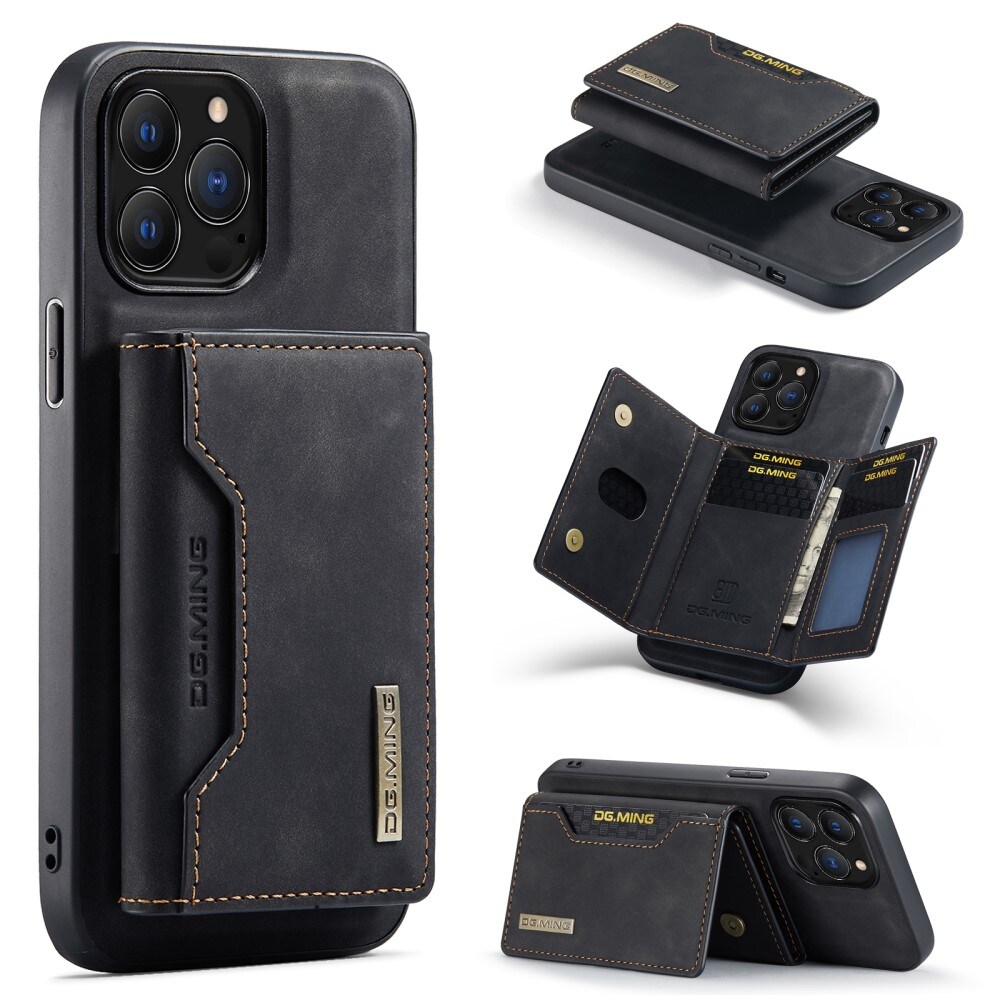 iPhone 16 Pro Max Cover med aftagelig pung, Sort