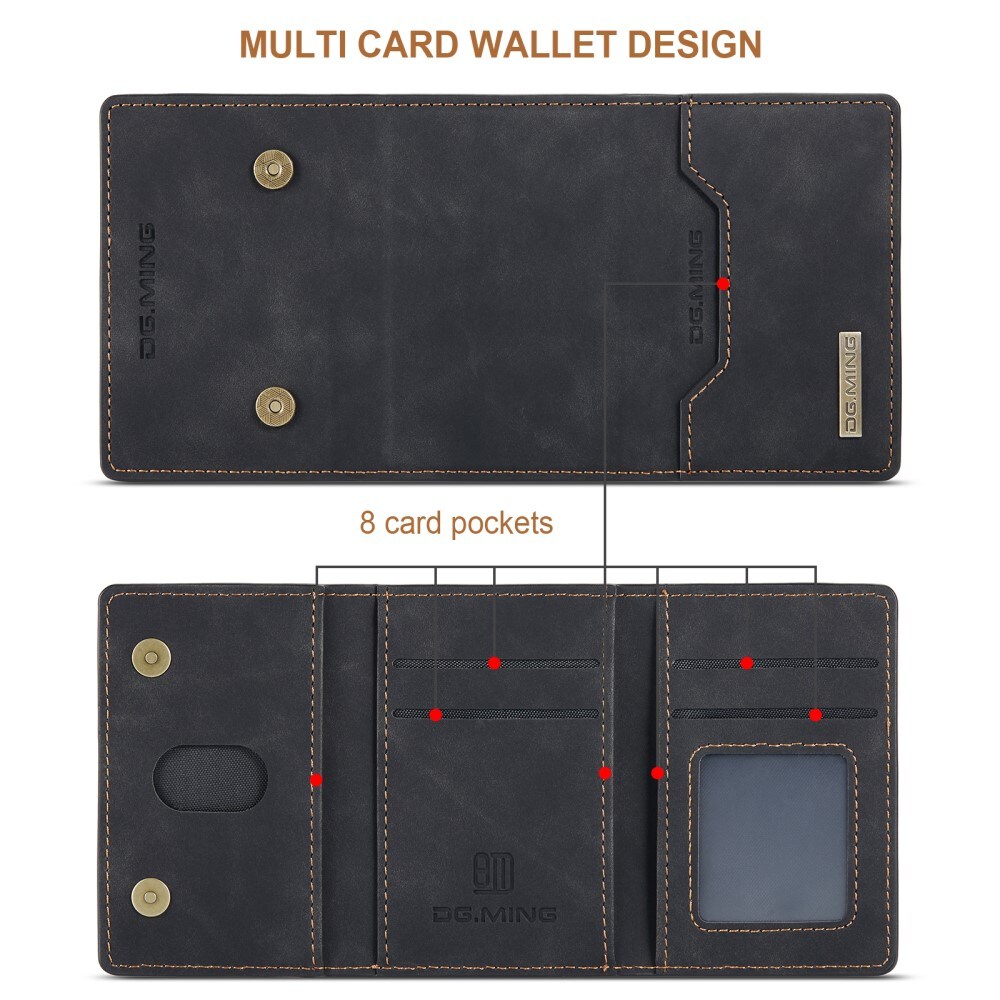 iPhone 16 Pro Max Cover med aftagelig pung, Sort