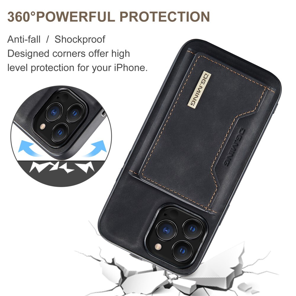 iPhone 16 Pro Max Cover med aftagelig pung, Sort