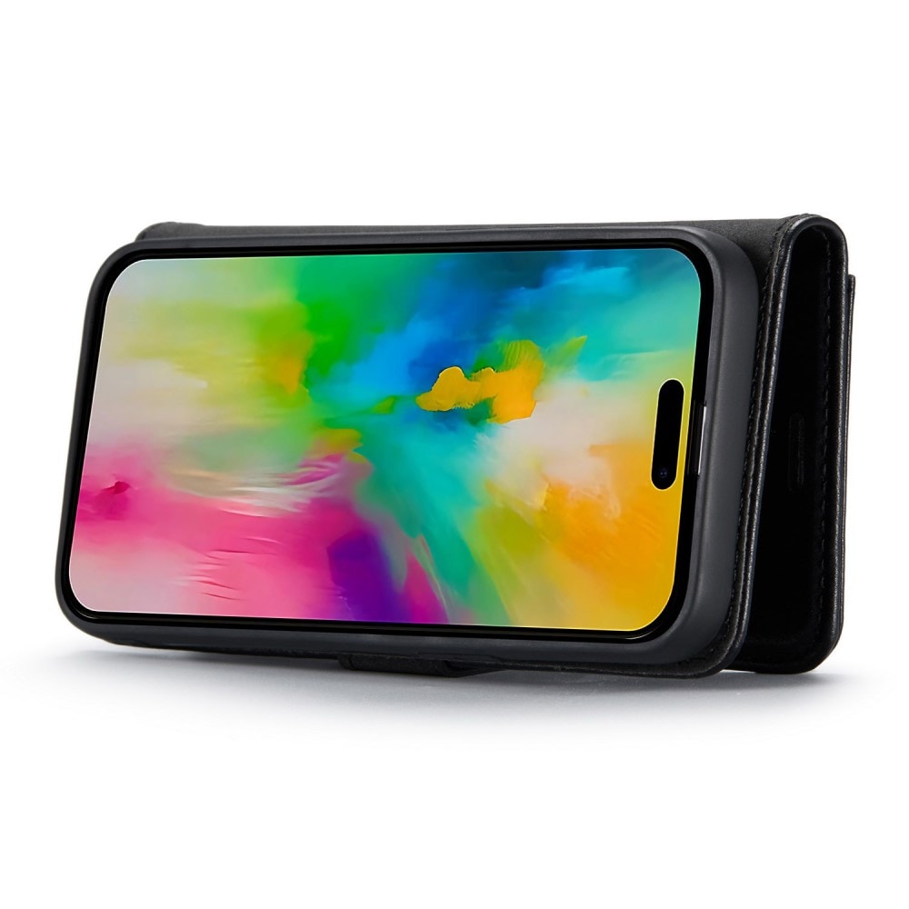iPhone 16 Pro Pungetui med aftageligt cover, Black