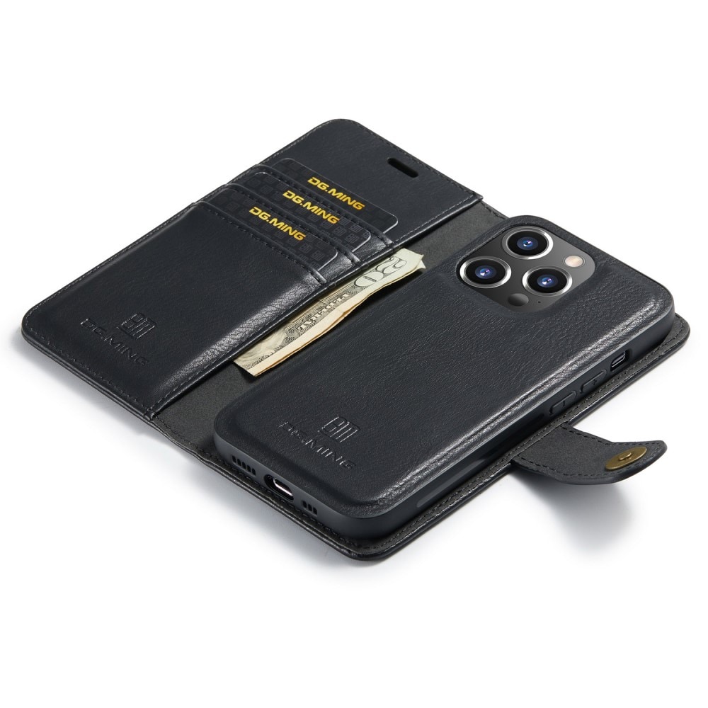 iPhone 16 Pro Pungetui med aftageligt cover, Black