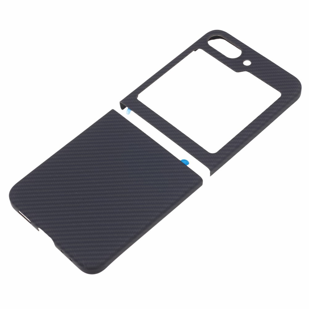 Samsung Galaxy Z Flip 7 FE Slankt cover i aramidfiber, Sort