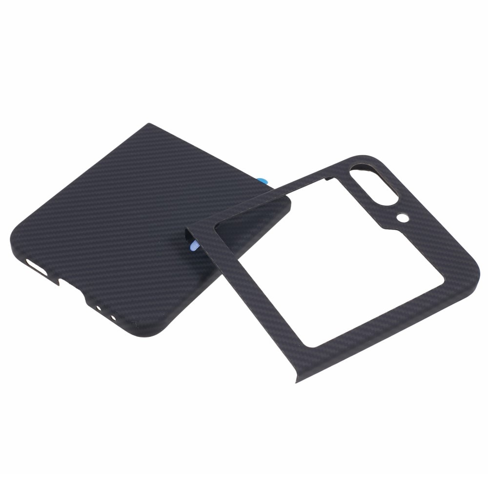 Samsung Galaxy Z Flip 7 FE Slankt cover i aramidfiber, Sort