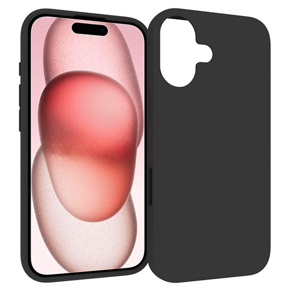 iPhone 16 Plus Tyndt TPU-cover, Sort