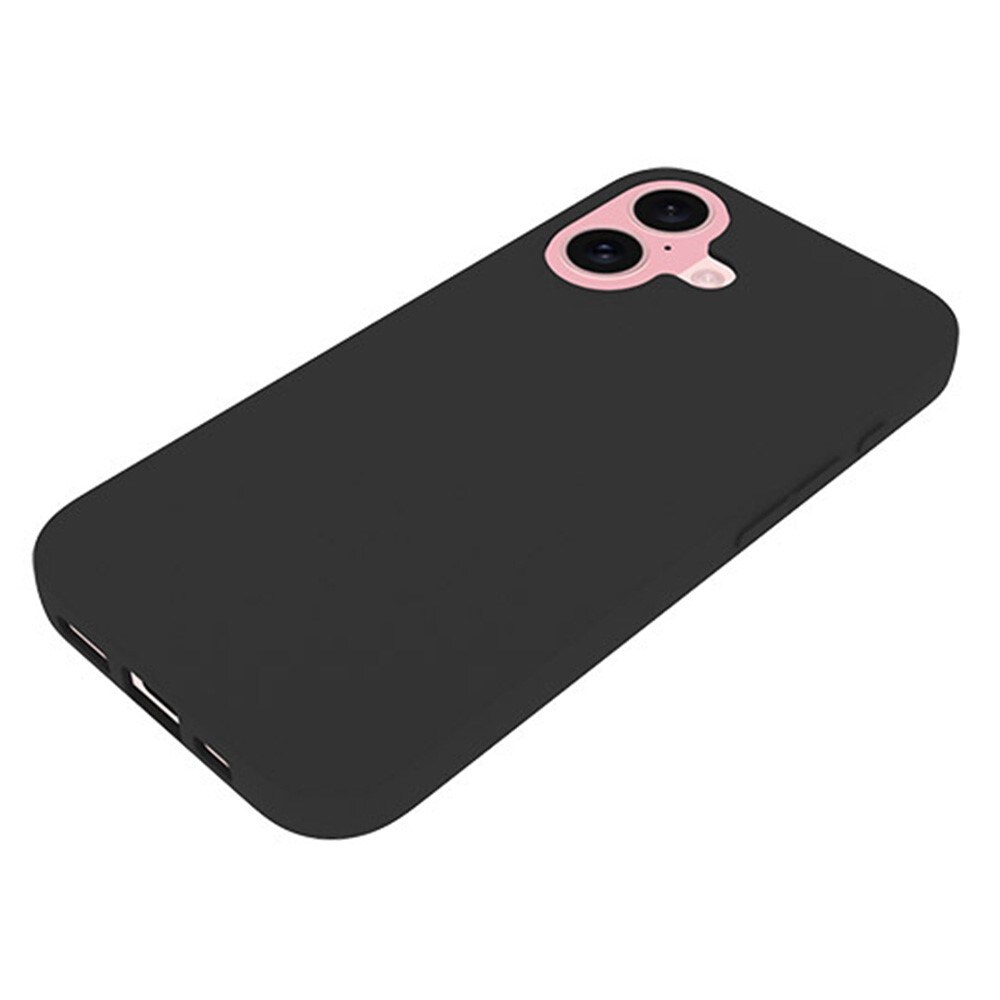 iPhone 16 Plus Tyndt TPU-cover, Sort