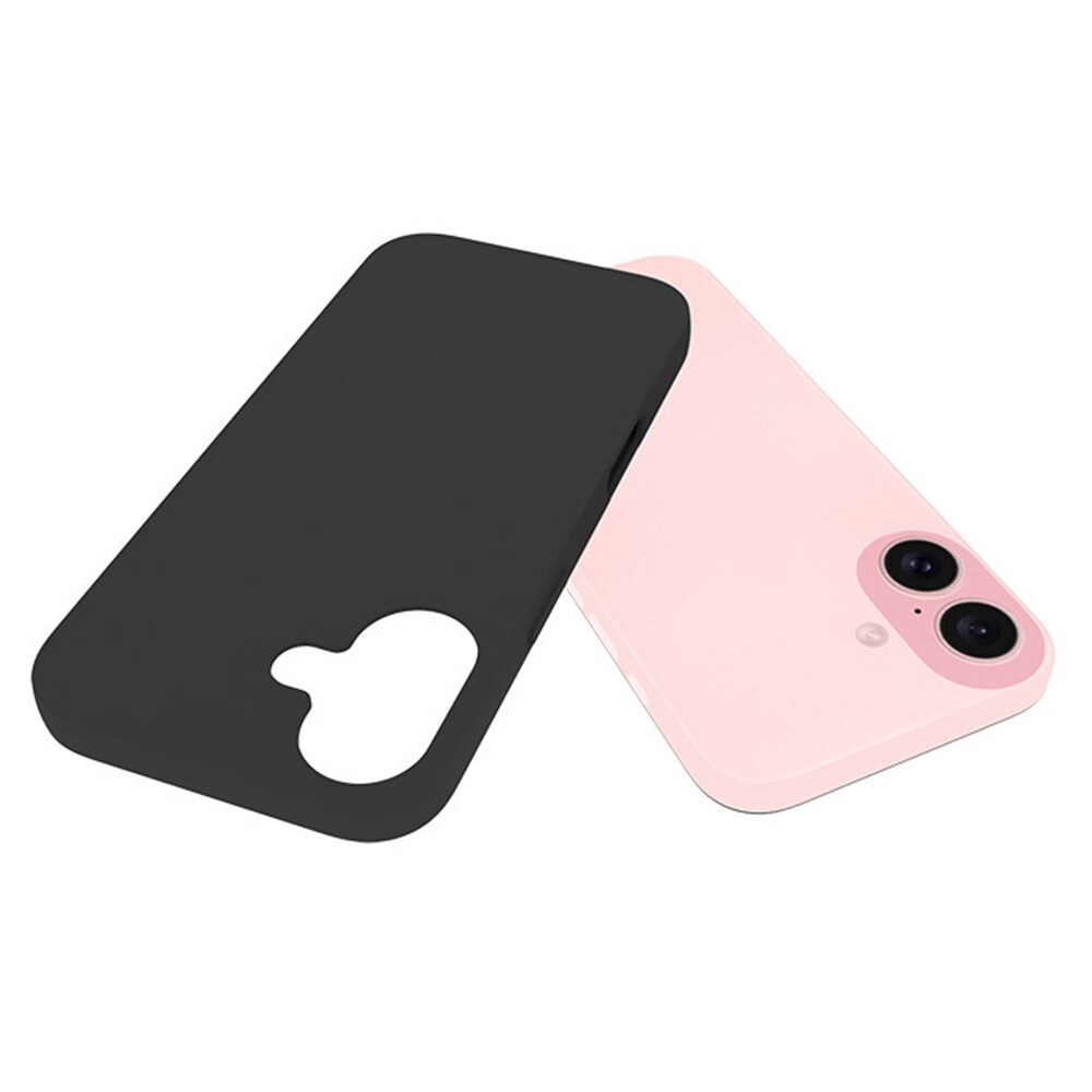 iPhone 16 Plus Tyndt TPU-cover, Sort