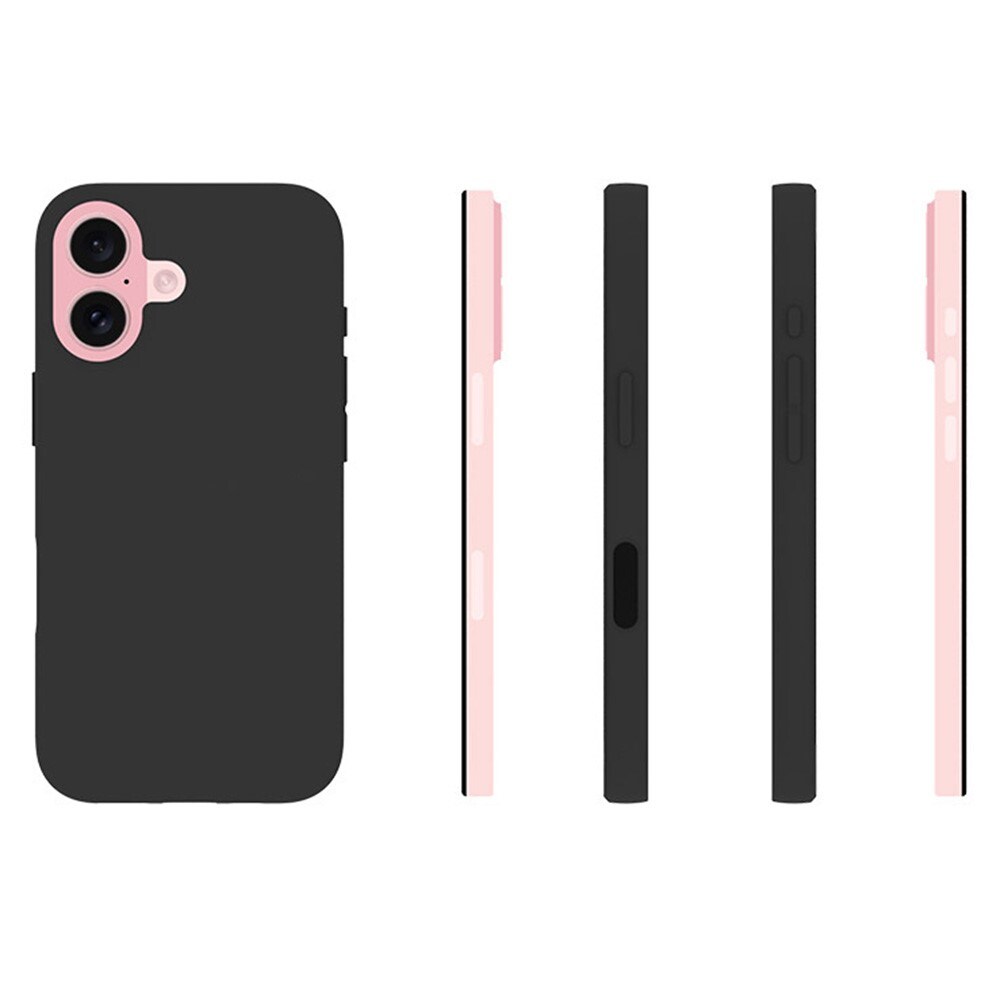 iPhone 16 Plus Tyndt TPU-cover, Sort