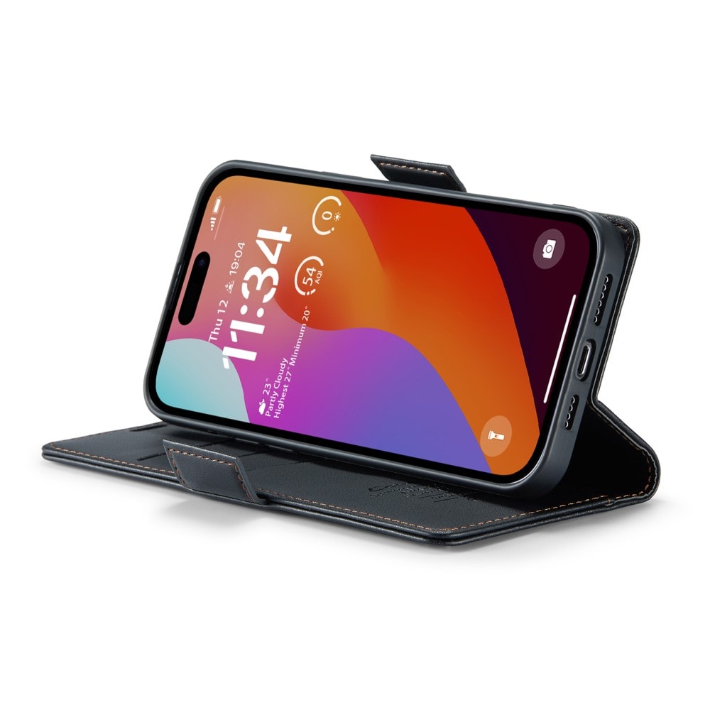iPhone 16 Pro Slankt RFID-pungetui, Sort