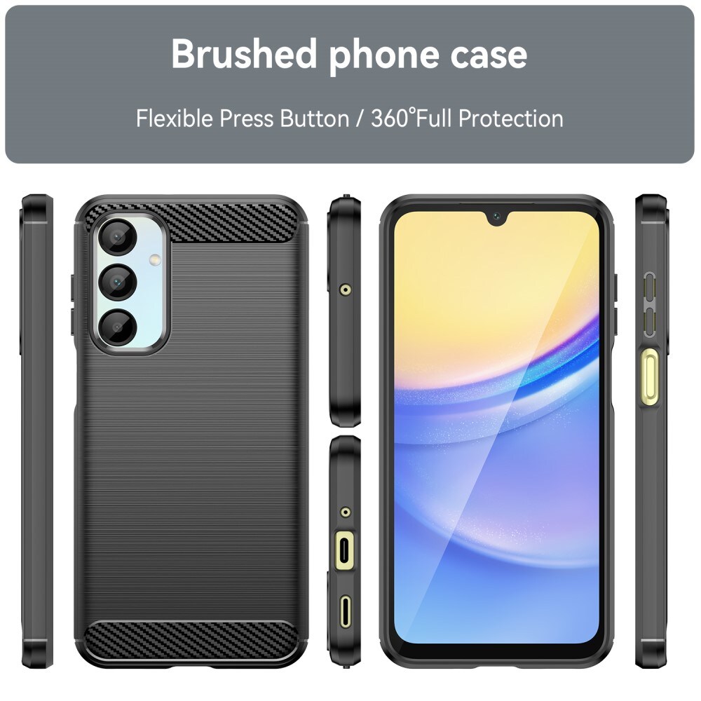 Samsung Galaxy A16 TPU-cover Brushed, Sort