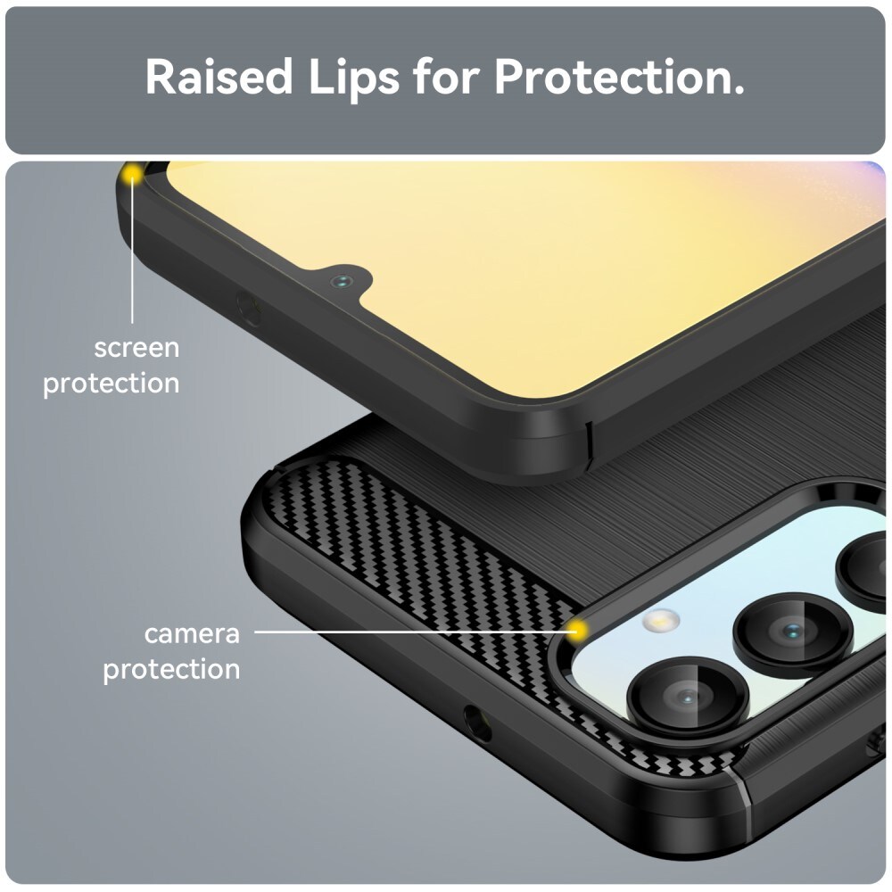 Samsung Galaxy A16 TPU-cover Brushed, Sort