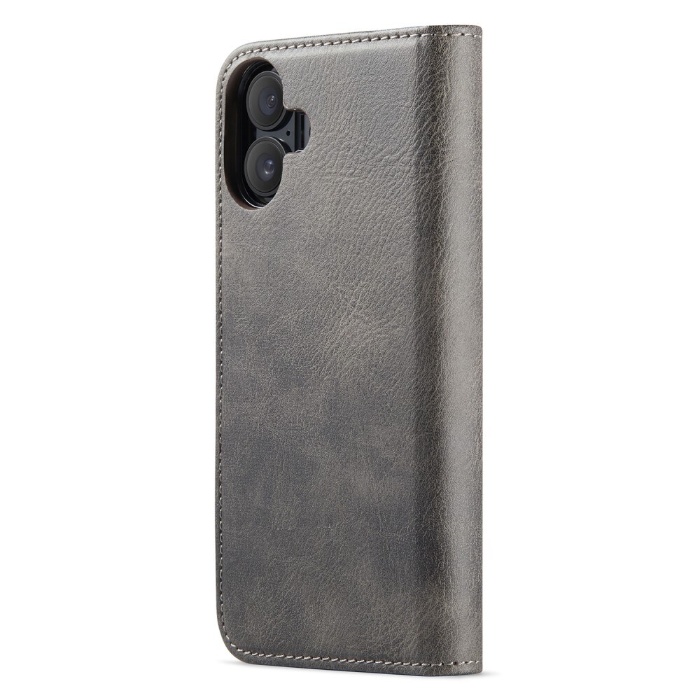 iPhone 16 Pungetui med aftageligt cover, Brown