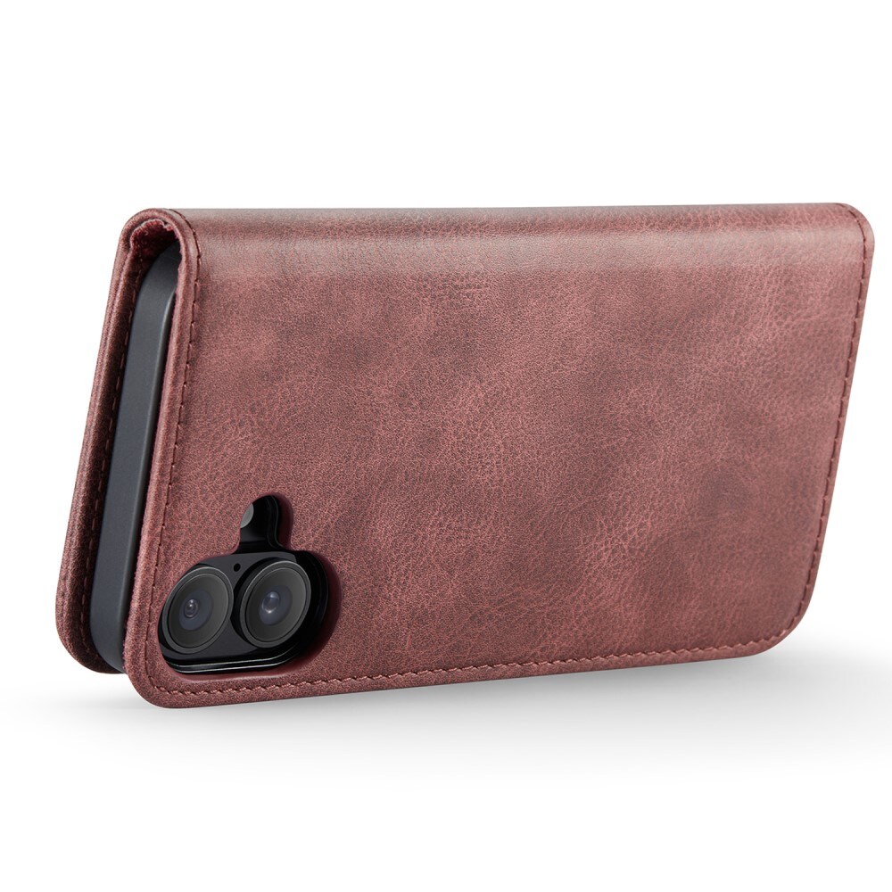 iPhone 16 Pungetui med aftageligt cover, Red
