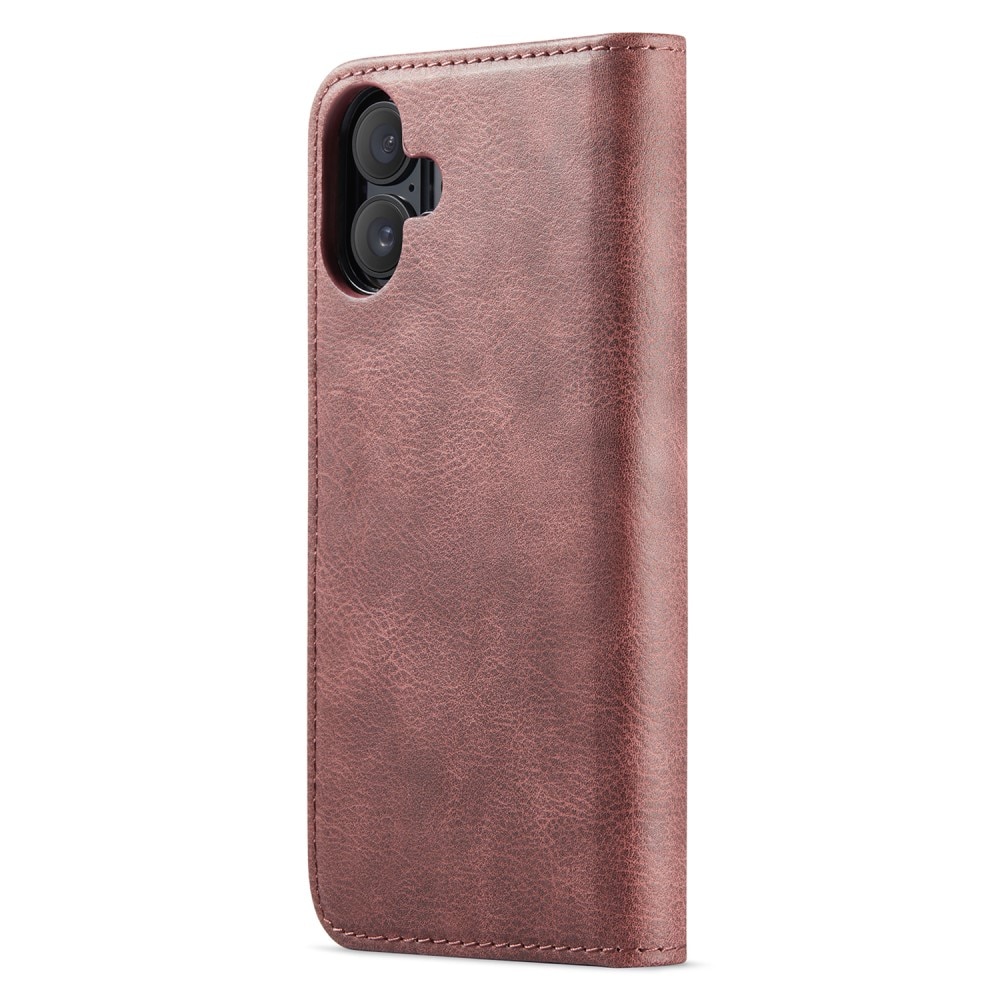 iPhone 16 Pungetui med aftageligt cover, Red