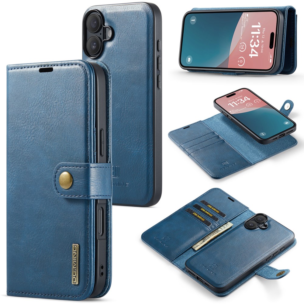 iPhone 16 Pungetui med aftageligt cover, Blue