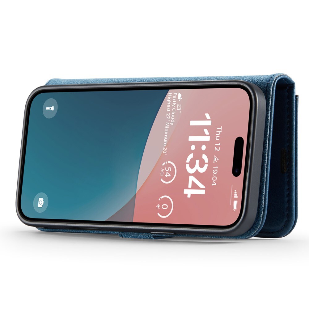 iPhone 16 Pungetui med aftageligt cover, Blue