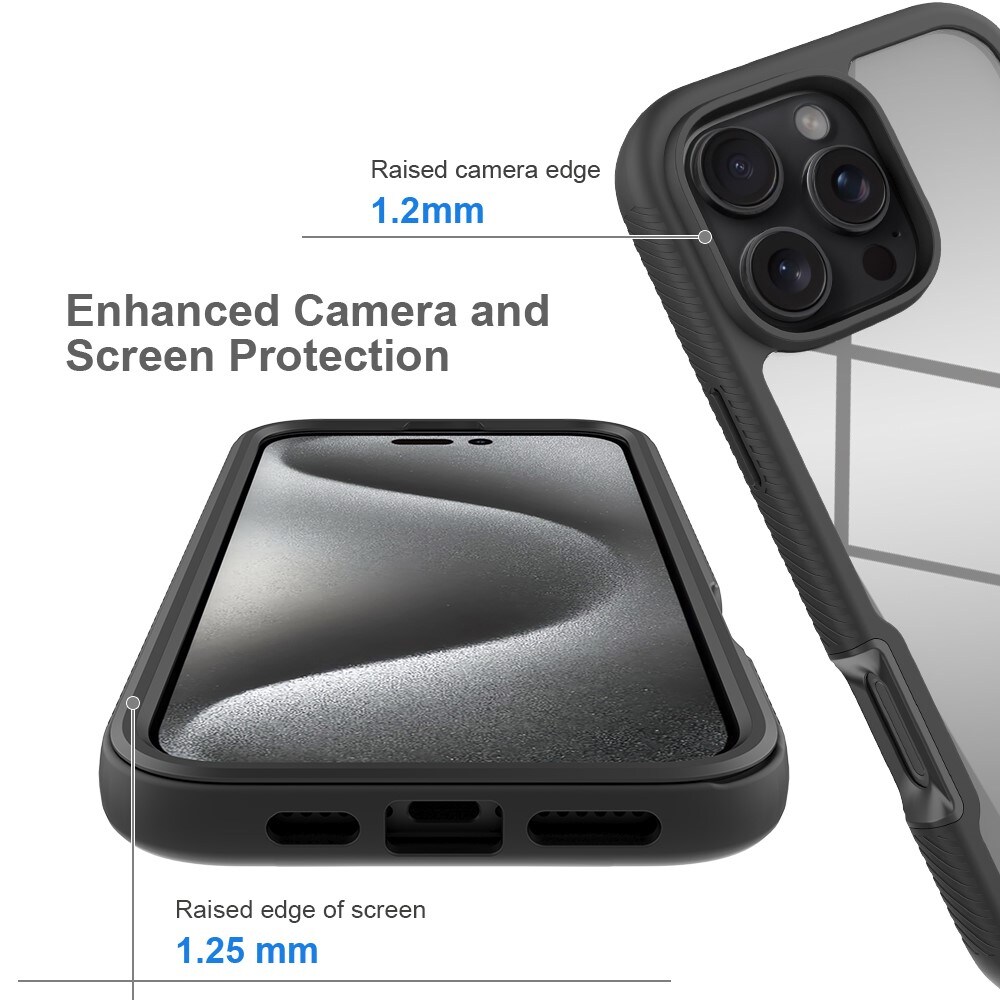 iPhone 16 Pro MagSafe-mobilcover Full Protection, Sort