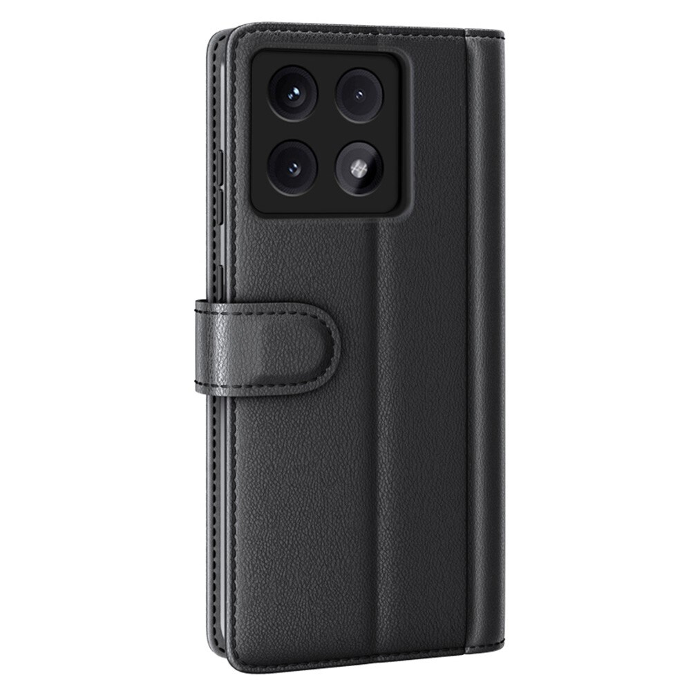 Xiaomi 14T Pro Slankt mobiletui i ægte læder, Sort