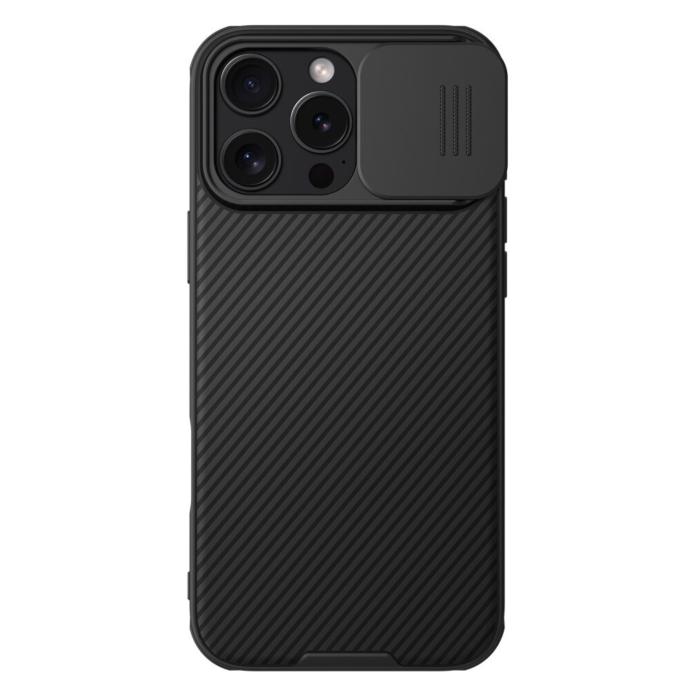 iPhone 16 Pro Max Cover med kamerabeskyttelse - CamShield, Sort