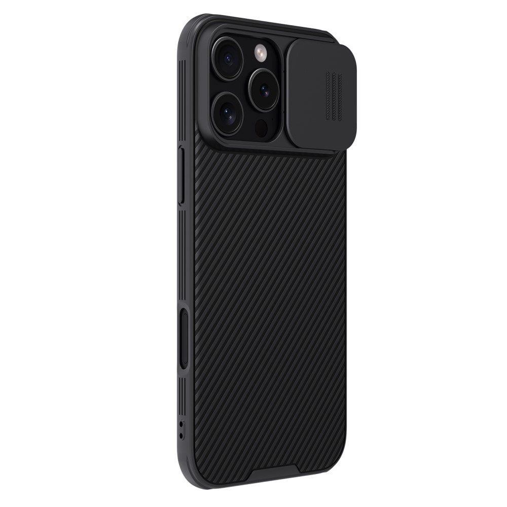 iPhone 16 Pro Max Cover med kamerabeskyttelse - CamShield, Sort
