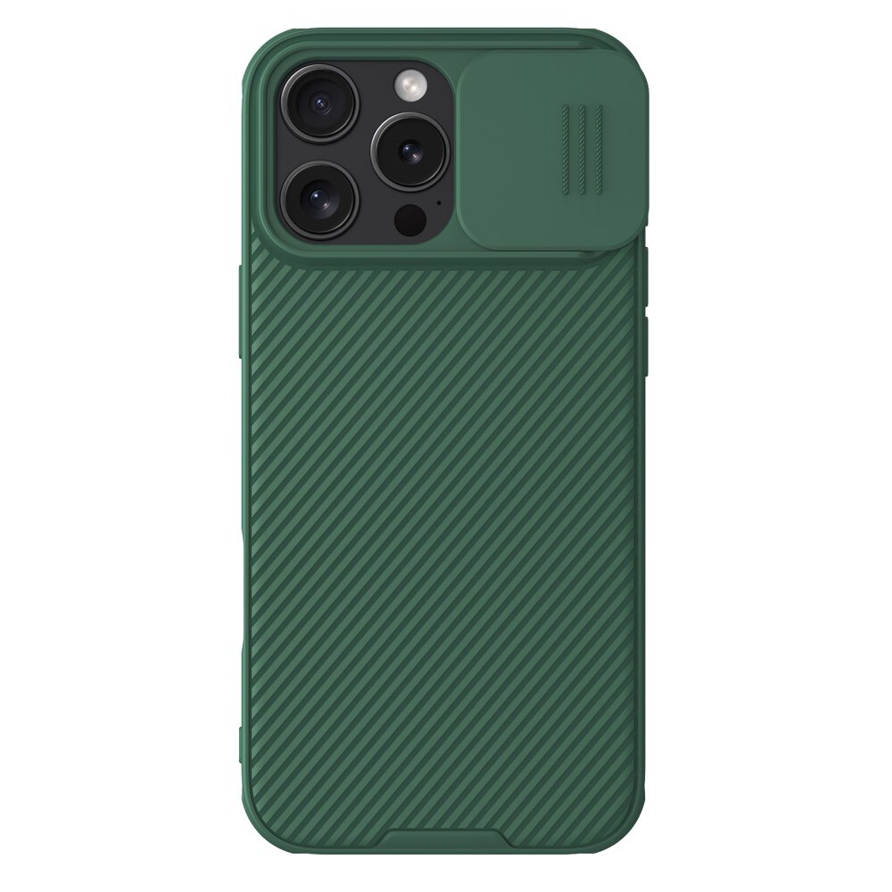 iPhone 16 Pro Max Cover med kamerabeskyttelse - CamShield, Grøn