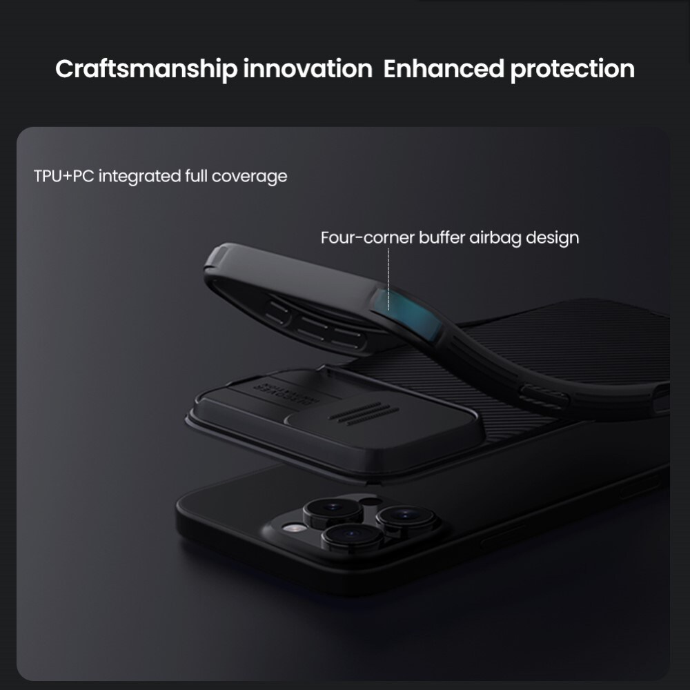 iPhone 16 Pro Max Cover med kamerabeskyttelse - CamShield, Grøn
