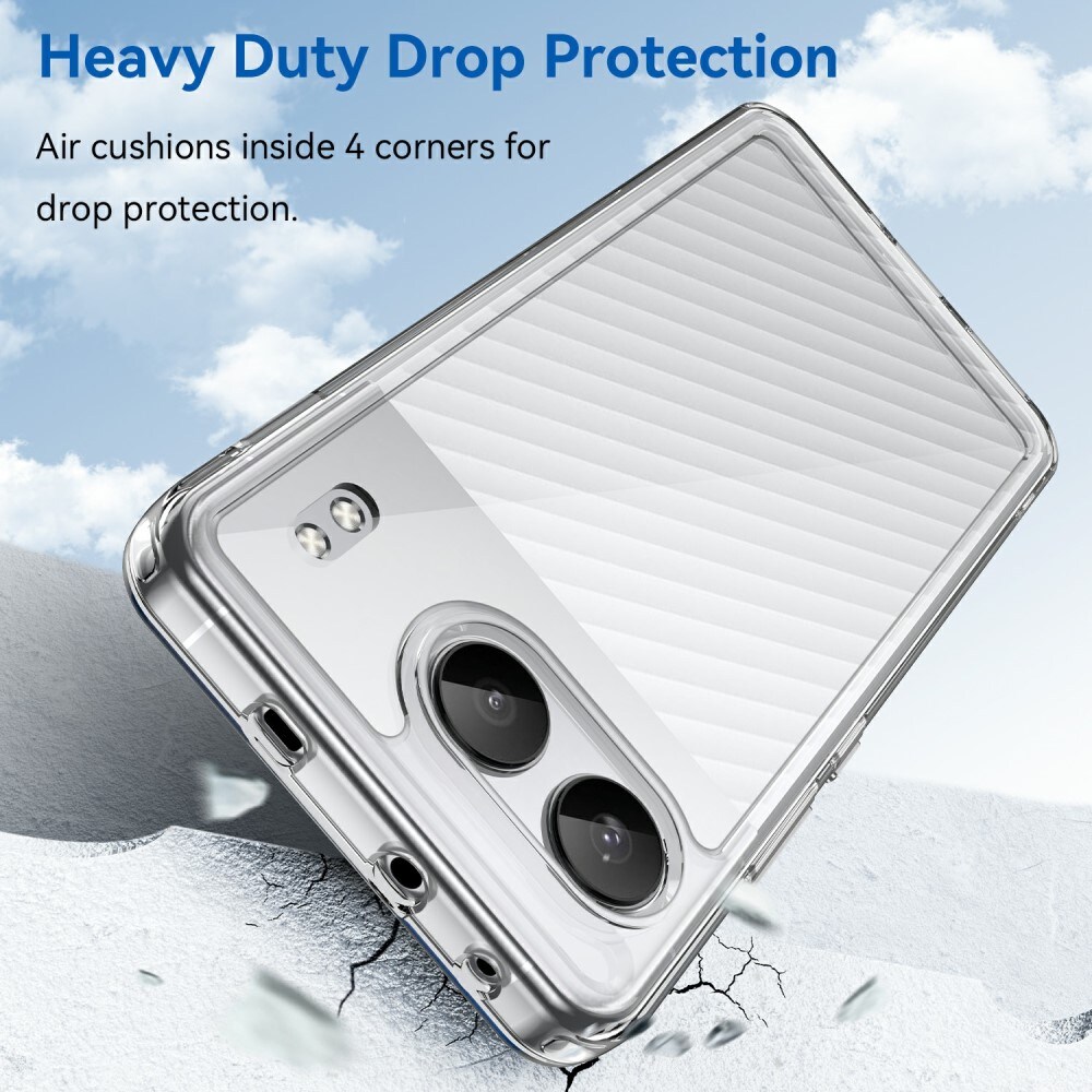 OnePlus Nord 4 Crystal Hybrid-cover, Gennemsigtig